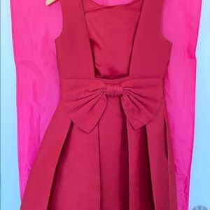 Kate spade red bow back dress